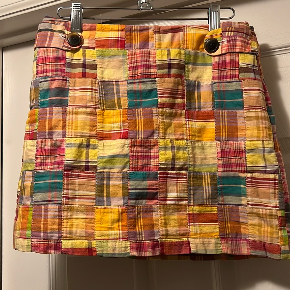 J.Crew Madras Skirt
